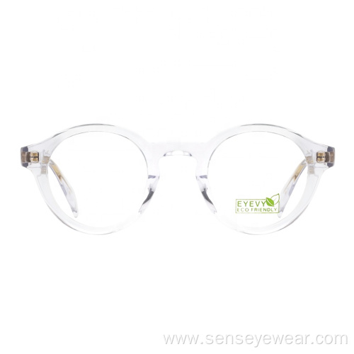 Vintage Unisex Round ECO Acetate Optical Frame Glasses